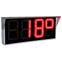 Электроника7-2270С4Т часы электронные уличные автономные, 3.5 кд (красная индикация), датчик температуры