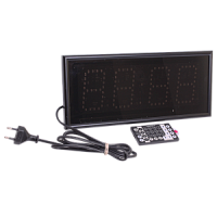 Импульс-408-MS-G часы электронные главные офисные (зеленая индикация)