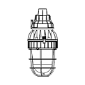 СГЖ-01-8СЦ/Т-220AC светильник взрывозащищенный под светодиодную лампу 1Ex db IIC Т6 Gb, IP66, 220 В