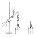 АДОМ аппарат дистиляционный для определения мышьяка со штативом