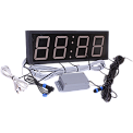 ЧС-100b-NTP-GPS-(2 канала по 2А)-R станция часовая с синхронизацией от NTP-сервера и от GPS/ГЛОНАСС (красная индикация, кабель GPS 10 м)
