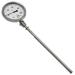 ТБ-2Р термометр биметаллический с длиной термобаллона от 200 мм (0...+120, кл.т.1,0, 200, 10, М20х1,5)