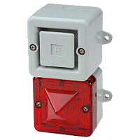 AL100XAC230G/R AlertAlight сигнализатор светозвуковой с ксеноновой лампой, красный, 104 dB, 230V AC