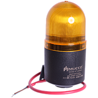 SNT-K712-3 сирена электронная со светодиодным маяком, желтый, 110dB, 40-250V AC/DC