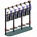 ФЛР-2 фильтр-пресс для оперативного определения фильтратоотдачи бурового раствора (2-секционный)