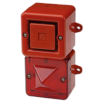 AL100XAC230R/R AlertAligh сигнализатор светозвуковой с ксеноновой лампой, красный, 104 dB, 230V AC