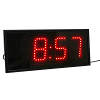 Импульс-408-SS-R часы электронные вторичные офисные (красная индикация)