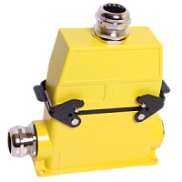 РСГ-24-16-БН-КП-МГМ32 разъем силовой герметичный прямоугольный (24 pin, 16А, 500В, сальники металлические МГМ32)