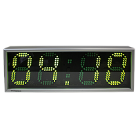 Кварц-3 часы электронные вторичные офисные с функцией таймера (зеленая индикация)