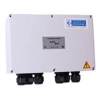 KlemBox-КК-М250-20х24А-9хМ20-IP67 коробка клеммная, пластик (240х160х121мм, 20 клемм 24А, 9 вводов М20)