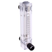 LZM-15ZT-(10...100л/ч)-вода ротаметр панельного типа акриловый с регулировочным вентилем