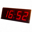 Импульс-415-SS-R часы электронные вторичные офисные (красная индикация)