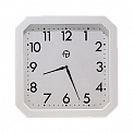 УЧС-300-CW-с часы вторичные стрелочные офисные секундные, квадратный белый корпус