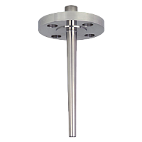 TW10-P-A-М20х1,5внутр-250мм-6,6мм-ст.316/316L-фланец(2",RF,кл.300,316/316L) гильза коническая цельная фланцевая