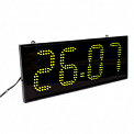 Импульс-413-SS-2Х-G часы электронные вторичные офисные двусторонние (зеленая индикация)