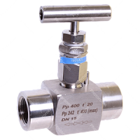 КЗИМ-03.01-15-250-Rc1/2"-Rc1/2"-Ац клапан запорный игольчатый муфтовый