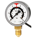 PGS10.040-(0-250)бар-снизу-G1/8B-(1)NО/замыкает-100бар-2м-кл.т.2,5 манометр с электроконтактами