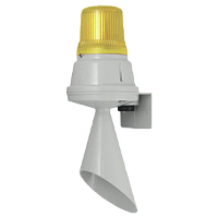 H100TL030G/Y Spectra горн со светодиодным маяком, желтый, 100 dB, 12-30V DC