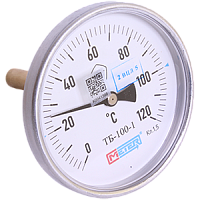 ТБ-100-1-(0...+120°С)-80-1,5-1 термометр биметаллический