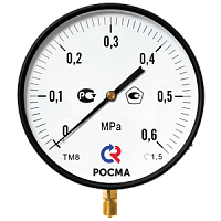 ТМ-810Р.00-(0...0,25-6)МПа-кл.т.1,5 манометр котловой