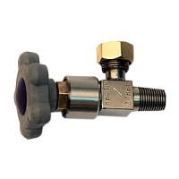 ВС-16 вентиль баллонный из стали AISI 304, W19,2, Сп 21,8 мм 14 ниток на 1"