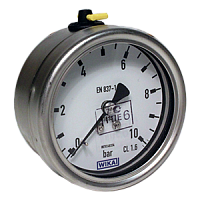 232.50.063-(0-16)МПа-сзади-1/4NPT-кл.т.1,6 манометр из нержавеющей стали