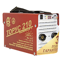 ТОРУС-210 аппарат инверторный ручной дуговой сварки с комплектом проводов