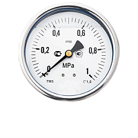 ТВ-320Т.00-(-0,1...0)МПа-M12х1,5-кл.т.1,5 вакуумметр технический