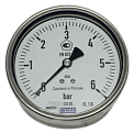 232.50.100-(0-6)кгс/см2-сзади-М20х1,5-кл.т.1,0 манометр из нержавеющей стали