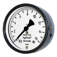 МП3-У-ФОШ-У2-(0-1000,1600)кгс/см2-кл.т.1,5 манометр технический показывающий с передним фланцем
