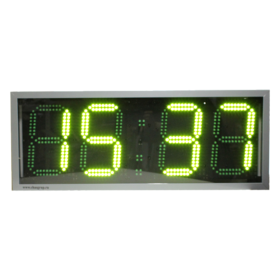 Кварц-4-Ethernet часы электронные офисные (зеленая индикация), Изображение №1