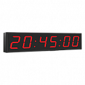 Импульс-410-EURO-HMS-ETN-NTP-PPoE-R часы электронные вторичные офисные (красная индикация)