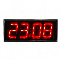 Импульс-410-MS-SS-R часы-ретранслятор электронные офисные (красная индикация)