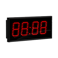 Импульс-408-ETN-NTP-APoE-BPN-R часы электронные вторичные офисные (красная индикация)