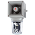 HAB121RTHDC012R/R сирена сигнальная с вращающейся галогенной лампой 35W, красная, 121 dB, 12V DC, Изображение №2