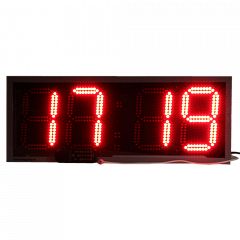 Кварц-4С-(цвет индикации) часы электронные вторичные офисные с отображением секунд (Красный)