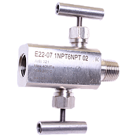 E22-07-1NPT6NPT-02 блок клапанный двухвентильный (ИП Колхозов)