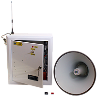 С-40/2ЭТА-gsm-lan сирена электронная (2 рупорных громкоговорителя х 40Вт, тангента, аккумулятор, блок GSM, модуль Ethernet (LAN))