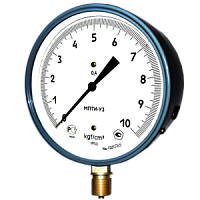 МВПТИ-У3-(-1-0,6...24)кгс/см2-кл.т.0,4 мановакуумметр точных измерений с внешним корректором "0"