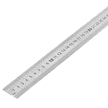 Линейка измерительная металлическая 500мм с двухсторонней шкалой ГОСТ 427-75, с поверкой (ЧИЗ)
