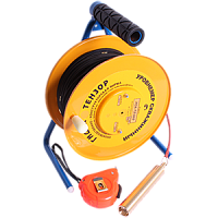 УСК-ТЛ-50 уровнемер скважинный тросовый лотовый (трос 50 м, латунные метки через 1 м, диаметр датчика 25 мм) (Гидэк)