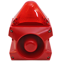 PA-X-5-05-Patrol оповещатель светозвуковой, корпус красный, линза красная, 105 dB, 230V AC