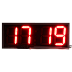 Кварц-4С-Т-У часы электронные вторичные уличные дата-термометр с секундами (красная индикация), Изображение №1