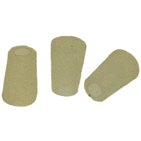 Пробка силиконовая №14 конусная (BR-050, прозрачная, с каналом) 