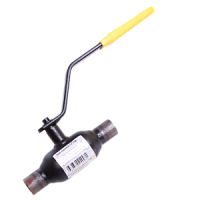 11с10фт-КШТ60.002.015 кран шаровой стальной для теплоснабжения (стандартный проход DN015, PN16, под приварку, с рукояткой)