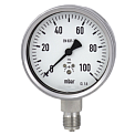 632.50.100-(0-600)мм вод.ст.-снизу-G1/2B-кл.т.1,6 манометр из нержавеющей стали