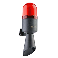 SNT-B712-1 горн со светодиодным маяком, красный, 16 тонов, 40-250 V AC/DC