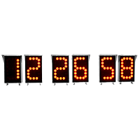 Электроника7-21000С6 часы электронные уличные автономные, 2.5 кд (желтая индикация)
