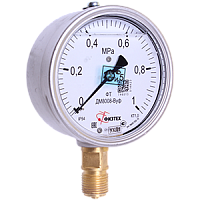 ДМ8008-ВУф-(0-0,1...10)МПа-кт.1,0-d.100-IP54-G1/2-РШ-УХЛ1 манометр виброустойчивый