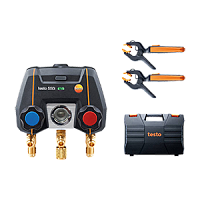 Testo-550i-комплект 1 в кейсе коллектор цифровой манометрический с беспроводными зондами-зажимами для труб (NTC), с Bluetooth